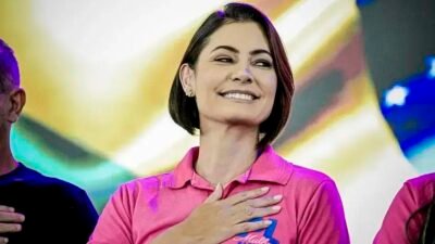 Michelle visita Jair Bolsonaro após sua prisão em Brasília